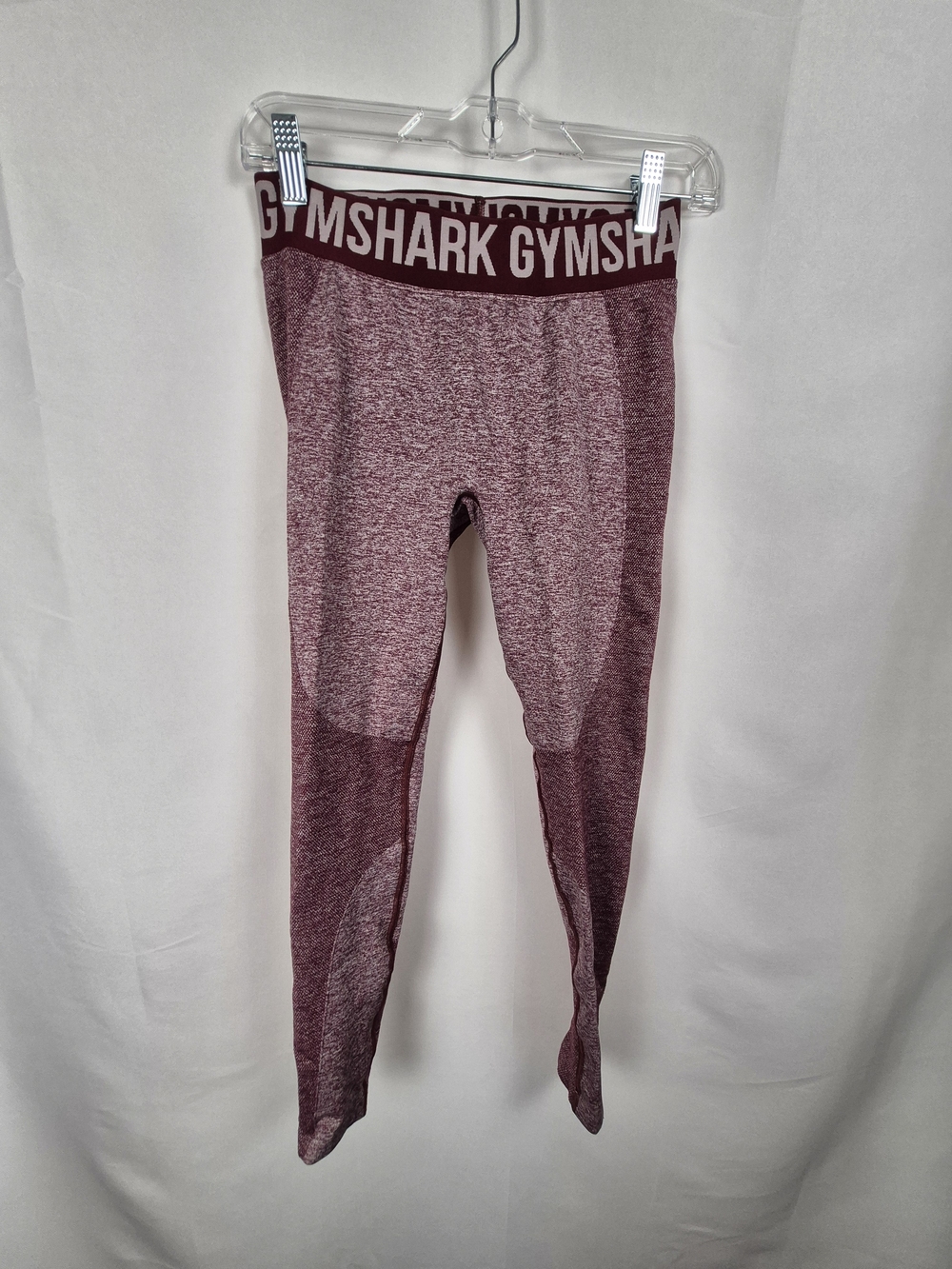 Gymshark Marled Burgundy Leggings Size M